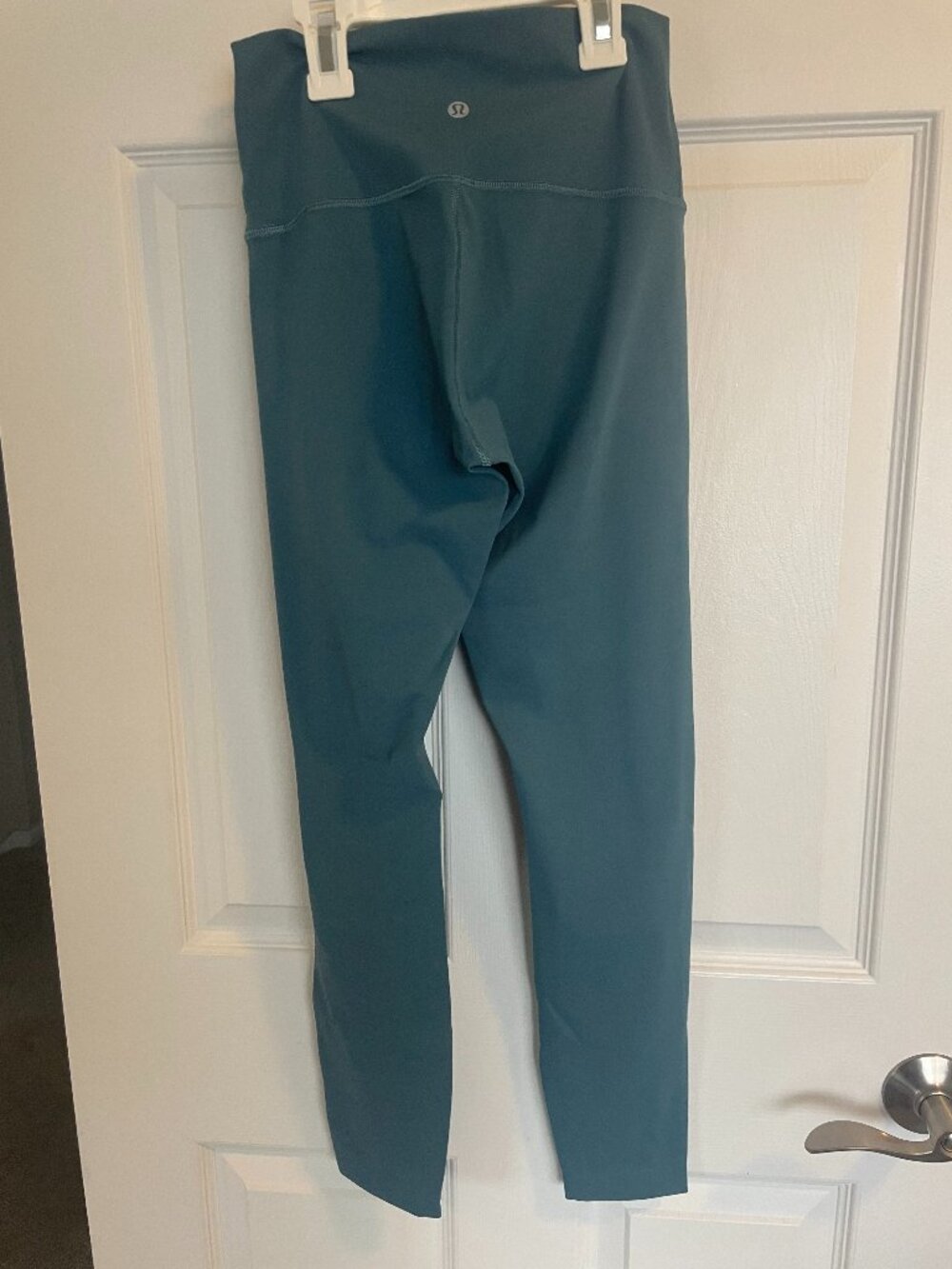 Teal Lululemon Wunder Under Leggings 25"